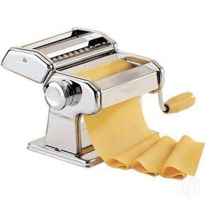 Pasta Maker Stainless Steel Manual Pasta Machine Adjustable Noodle Roller Machine with Cutter for Fresh SSpaghetti Tagliatelle Fettuccine and Lasagne etc - 2 in 1 Kitchen Pasta Machines, Silver