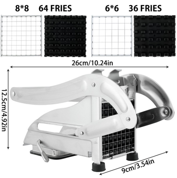 Stainless Steel Home Kitchen Potato Chipper French Fries Slicer Chip Cutter - Image 2
