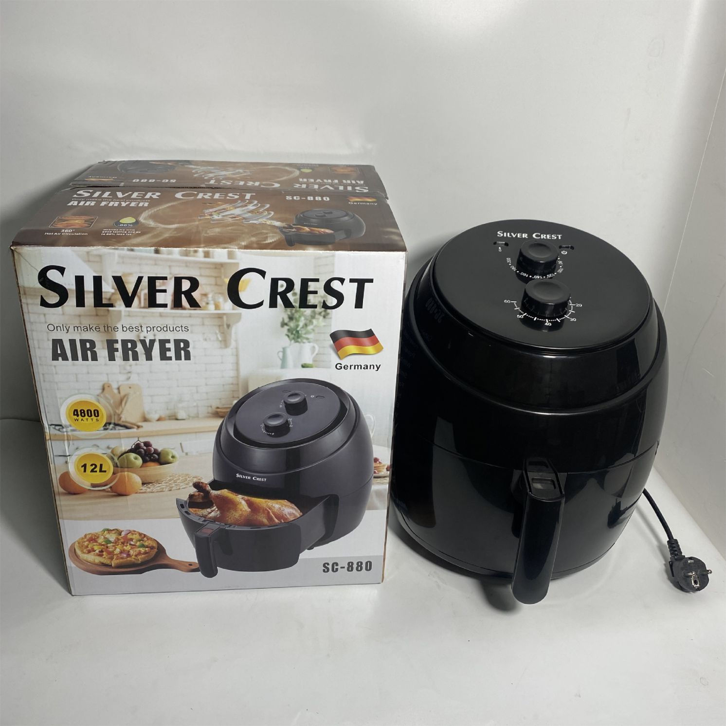 Silver Crest Manual Air Fryer 12L Aromahaus Ent.