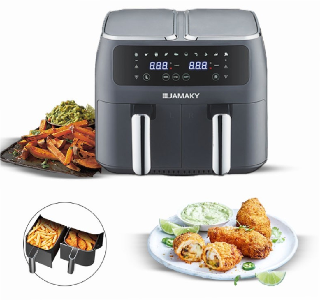 Jamaky Double Air fryer (2000w +2000w) Aromahaus Ent.