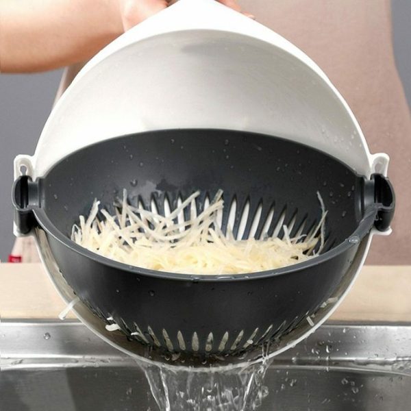 Wet Basket Vegetable Cutter – Slice, Chop, and Grind Garlic, Yam, and More - Image 3