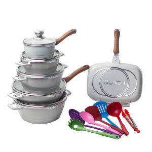 Lefon Granite Die Cast 23pcs Cookware