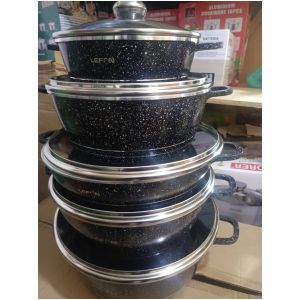 Lefon 10pcs Marble Cookware Set