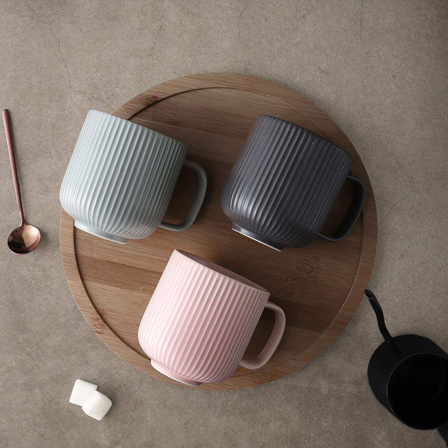 3 Pcs Ceramic Mugs