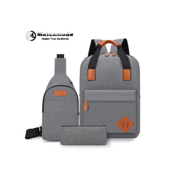 Mateamoda 3 PCS Men Bags Backpacks