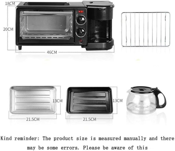 3 In 1 Breakfast Maker Multifunctional Breakfast Machine Coffee And Oven All In One - Image 2