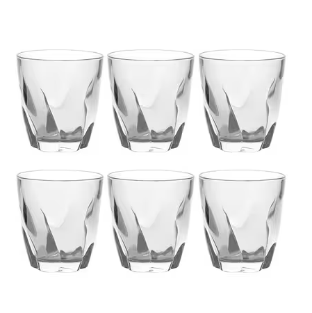 6pcs Diamond Drinking Glass