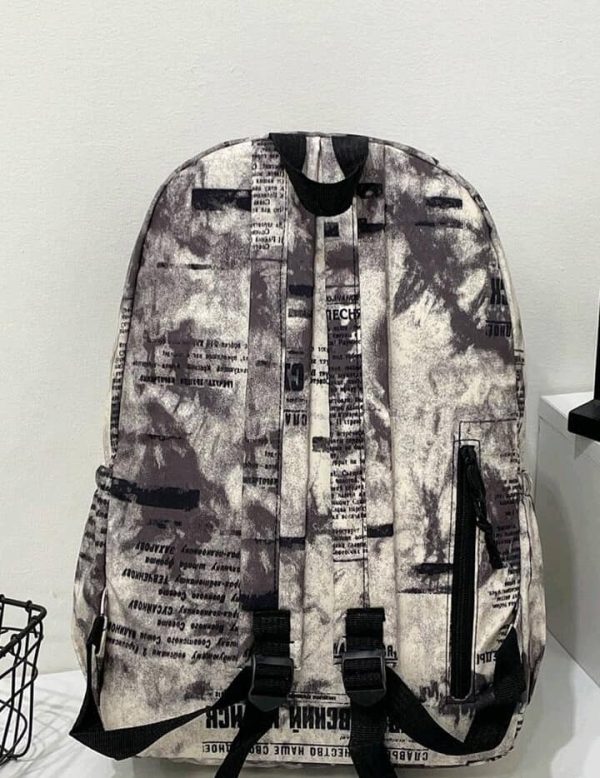 Fashion Vintage Graffiti Pattern Backpack - Image 3