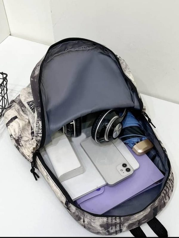 Fashion Vintage Graffiti Pattern Backpack - Image 2