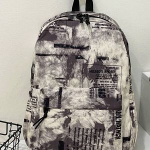 Fashion Vintage Graffiti Pattern Backpack