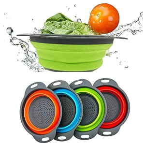 Silicone Round Foldable  Food Straine
