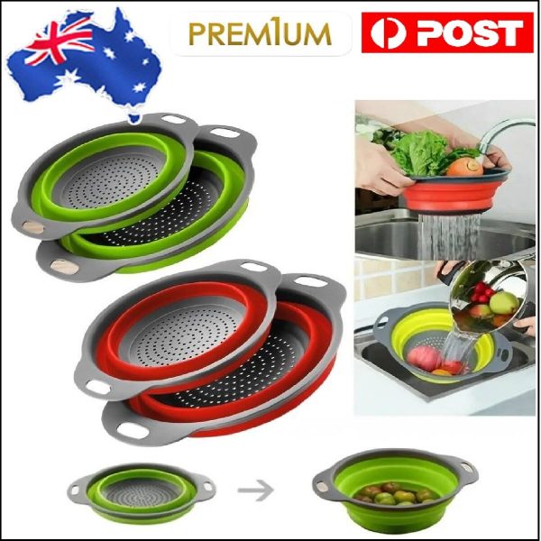 Silicone Round Foldable  Food Straine - Image 4