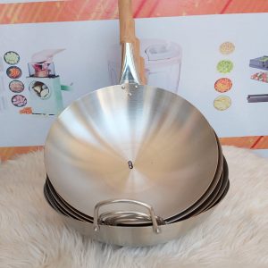 34cm Stainless Steel Wok