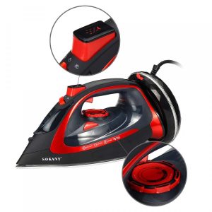 steam iron EL-9518C, Black / Red