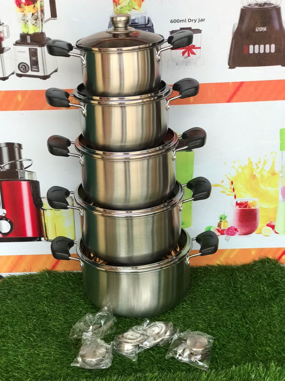 5-Piece Stainless Steel Cookware Set - Image 2