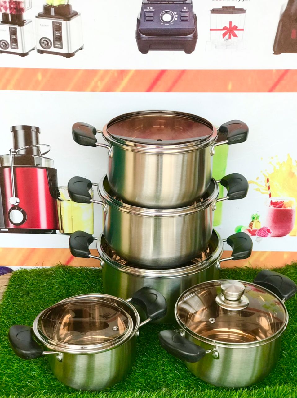 5-Piece Stainless Steel Cookware Set