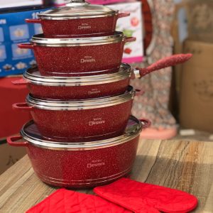 12pcs Marble Nonstick Cookware