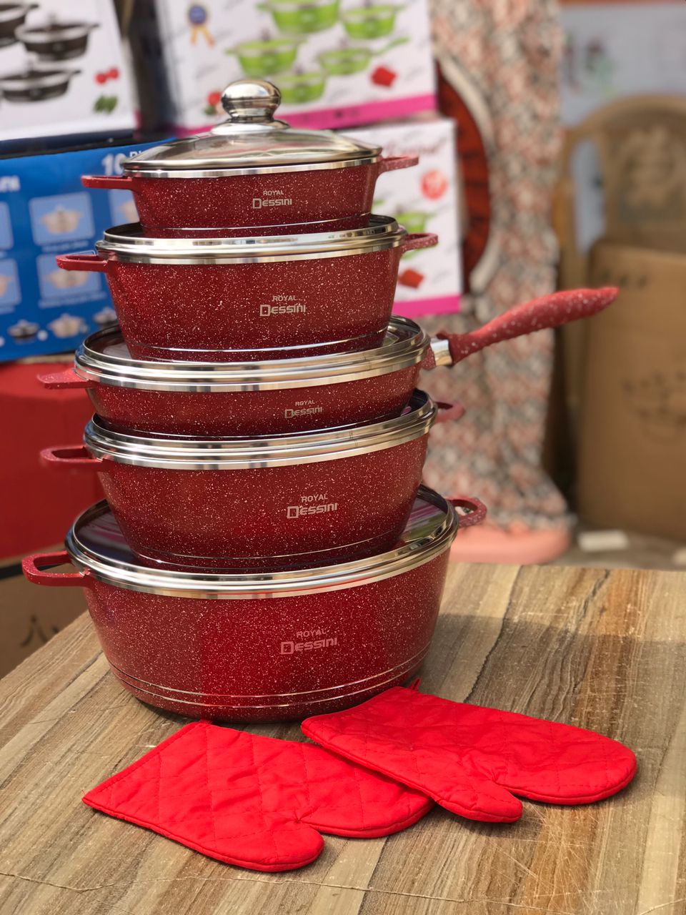 12pcs Marble Nonstick Cookware