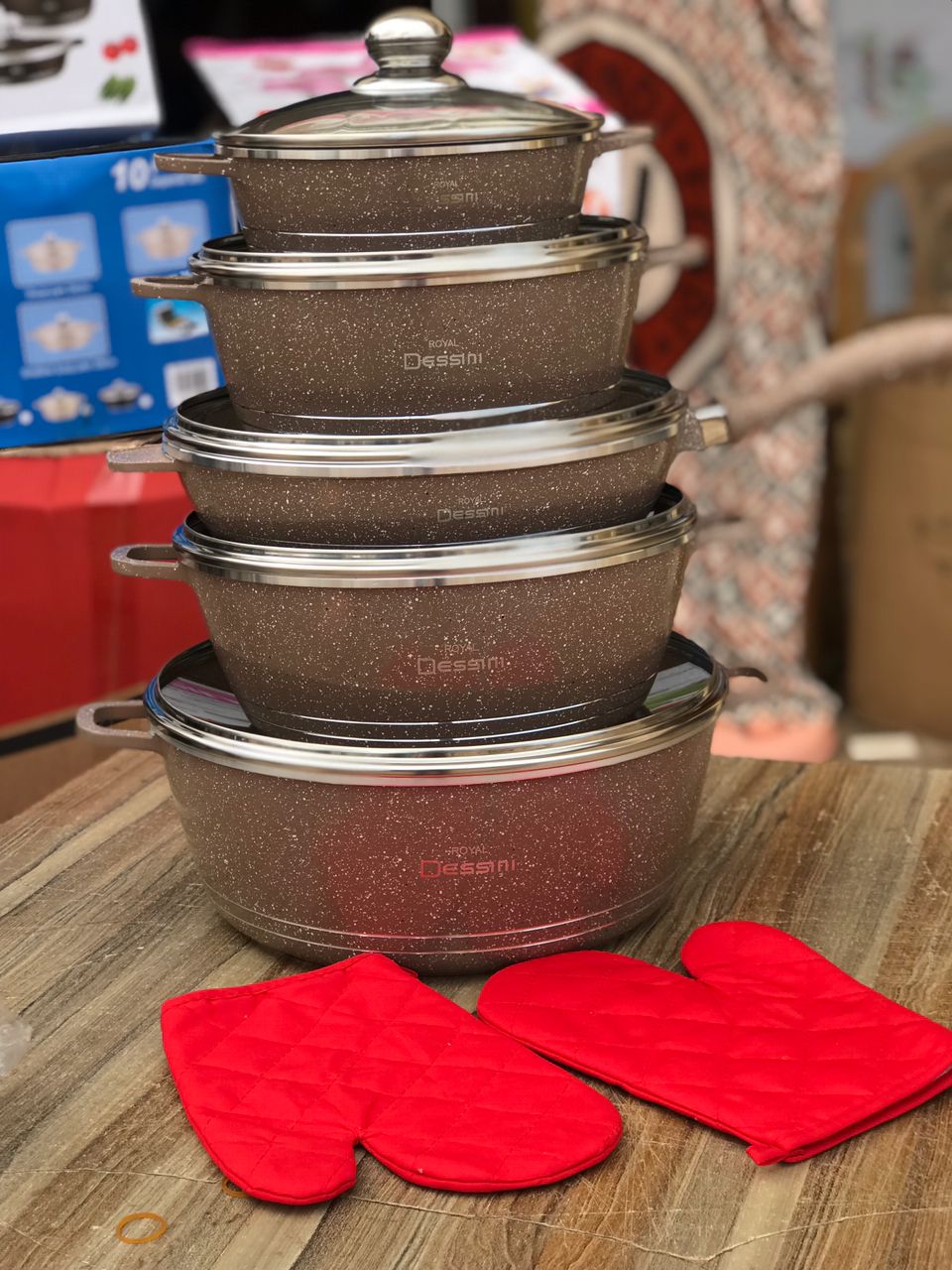 12pcs Marble Nonstick Cookware - Image 3