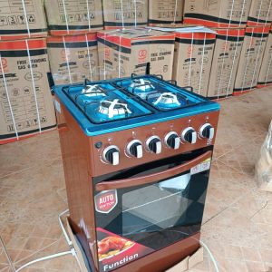 Rafik 4 Burner - Gas Cooker With Oven - 50x50cm Black