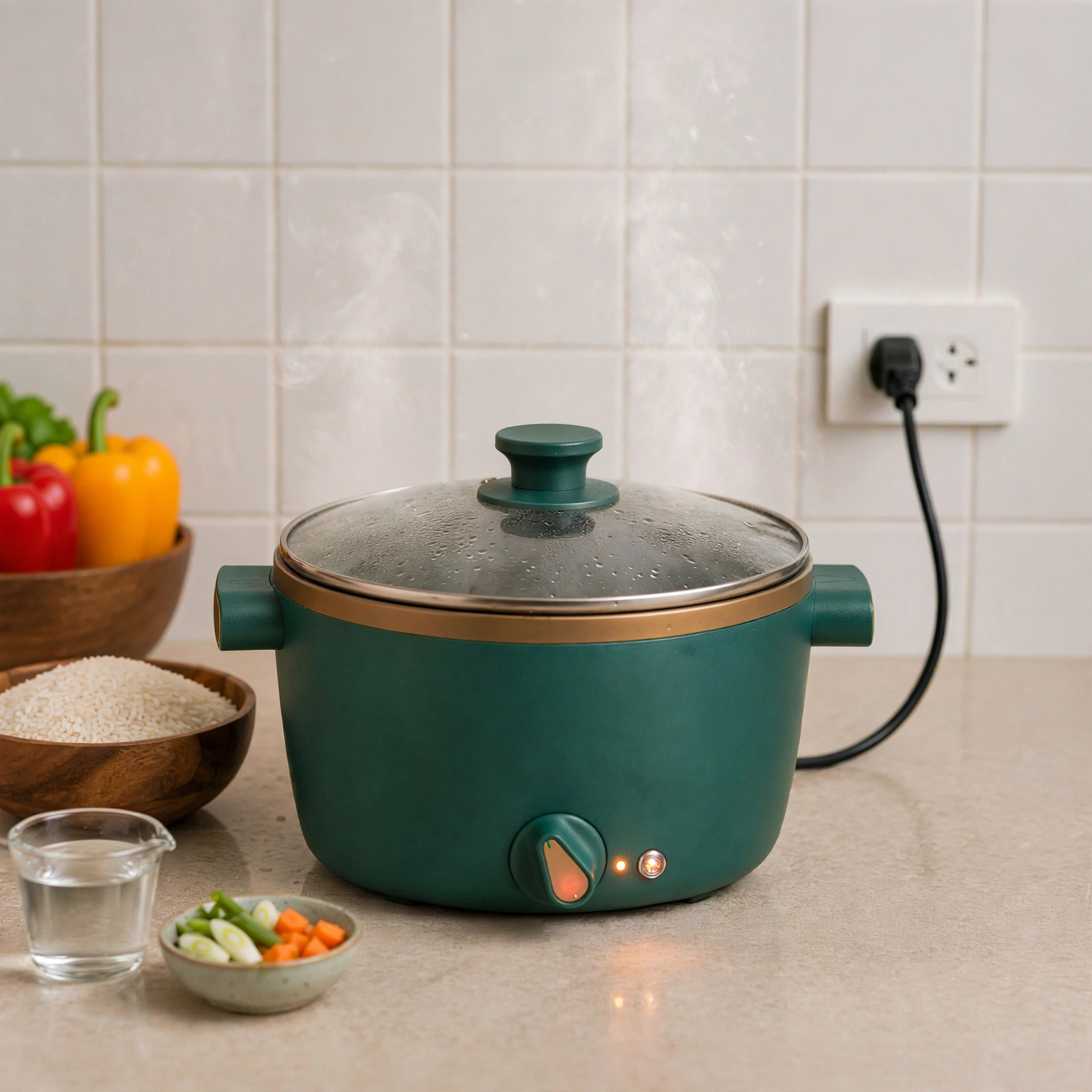 22cm Electric Multi-Cooker / Electric Cooking Pot - Image 3