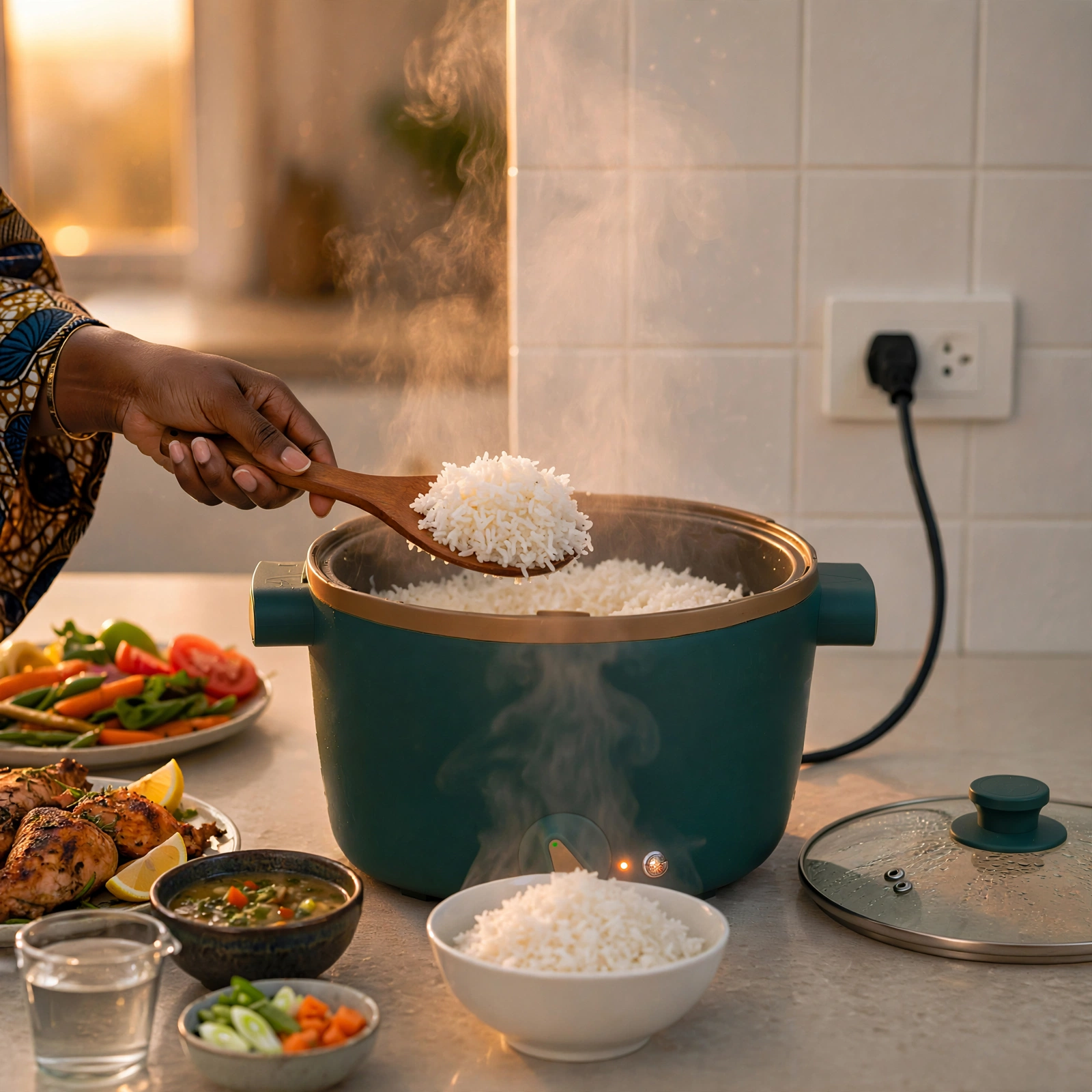 22cm Electric Multi-Cooker / Electric Cooking Pot - Image 5