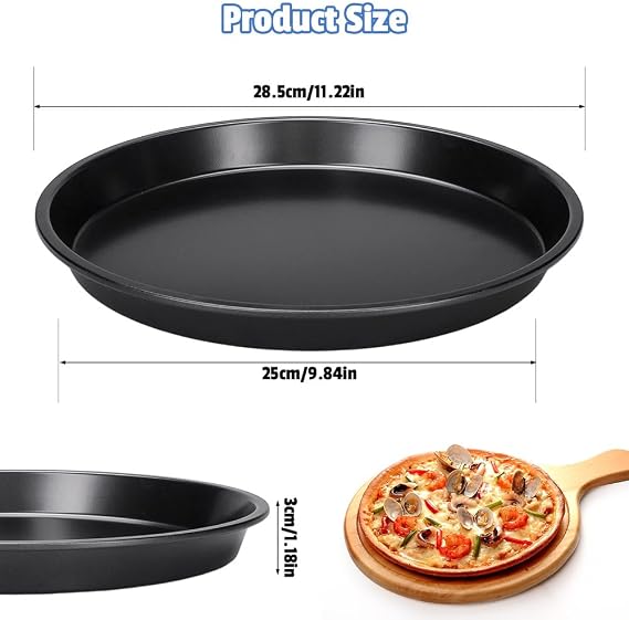 3-Piece Non-Stick Pizza Pan Set - Image 3