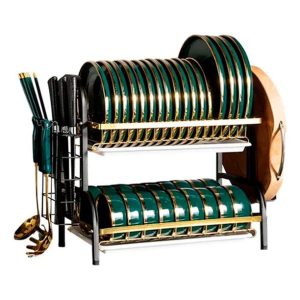 2-Tier Dish Rack with Cutlery Holder